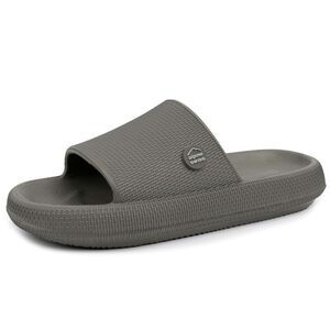 Alpine Swiss Omar Mens Slides Pillow Slippers Ultra Cushioned Cloud Slide Sandal